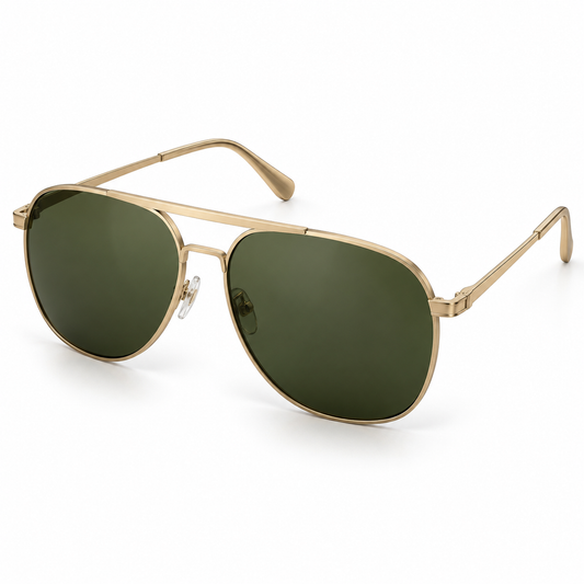 Ardent — Brushed Gold Aviator Sunglasses