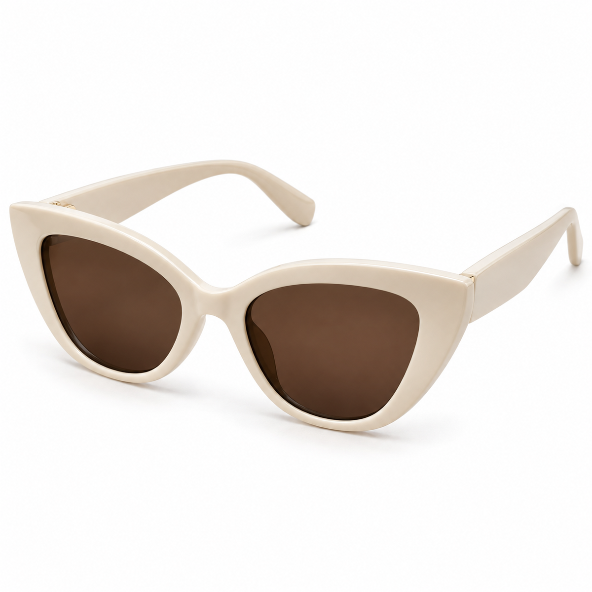 Solenne — Ivory Cat-Eye Sunglasses